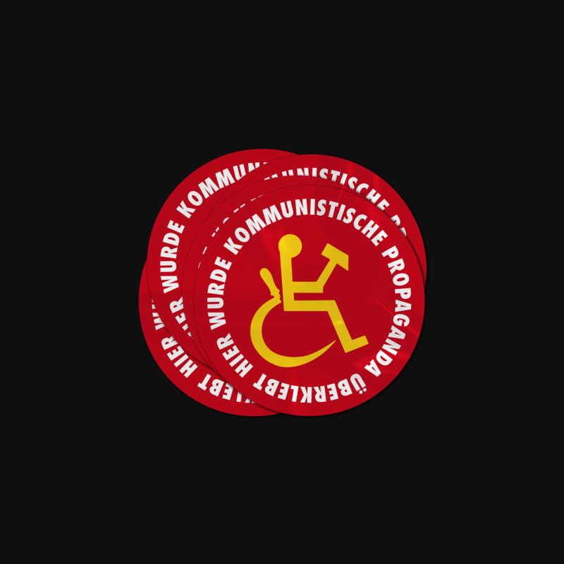 Aufkleber: Kommunistische Propaganda