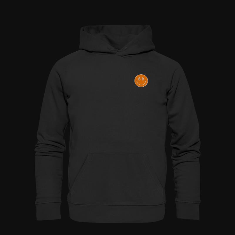 Hoodie: Bitcoin Smiley (Stick)