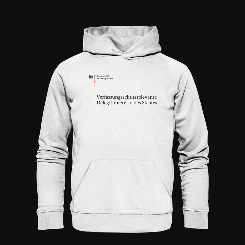 Hoodie: Delegitimierer:in des Staates