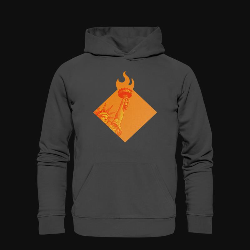 Hoodie: Flamme der Freiheit