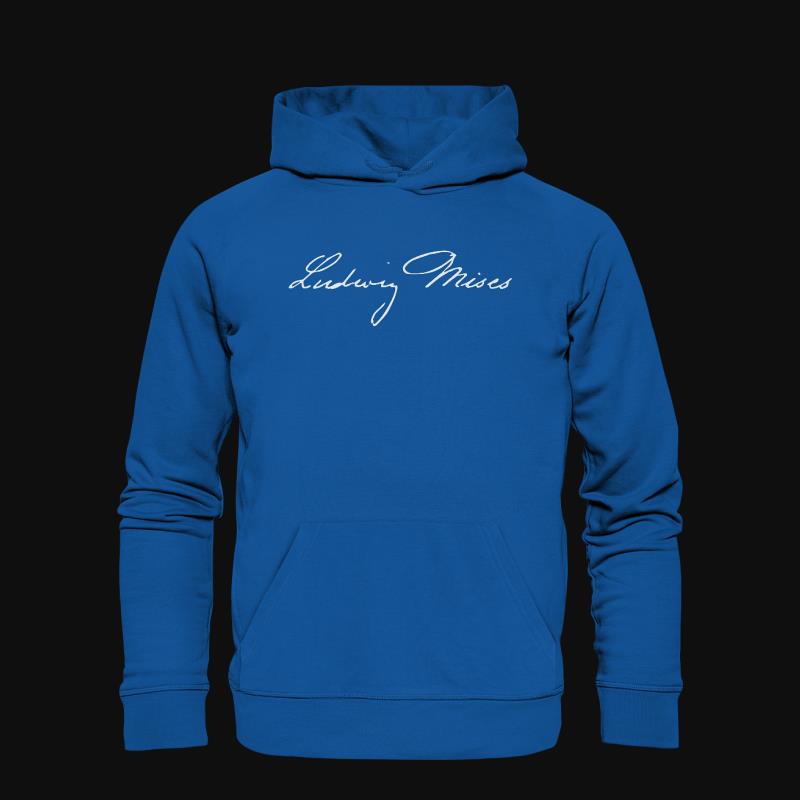 Hoodie: Ludwig von Mises Signatur