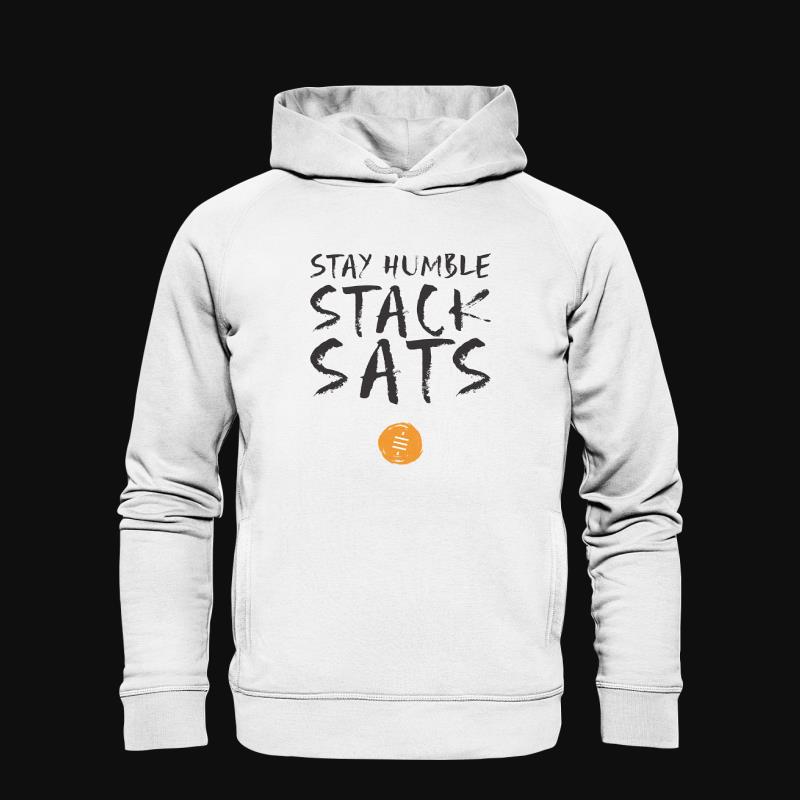 Hoodie: Stay Humble Stack Sats