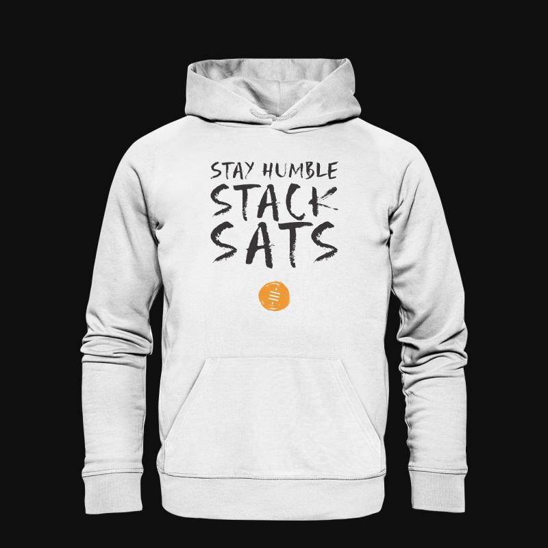 Hoodie: Stay Humble Stack Sats