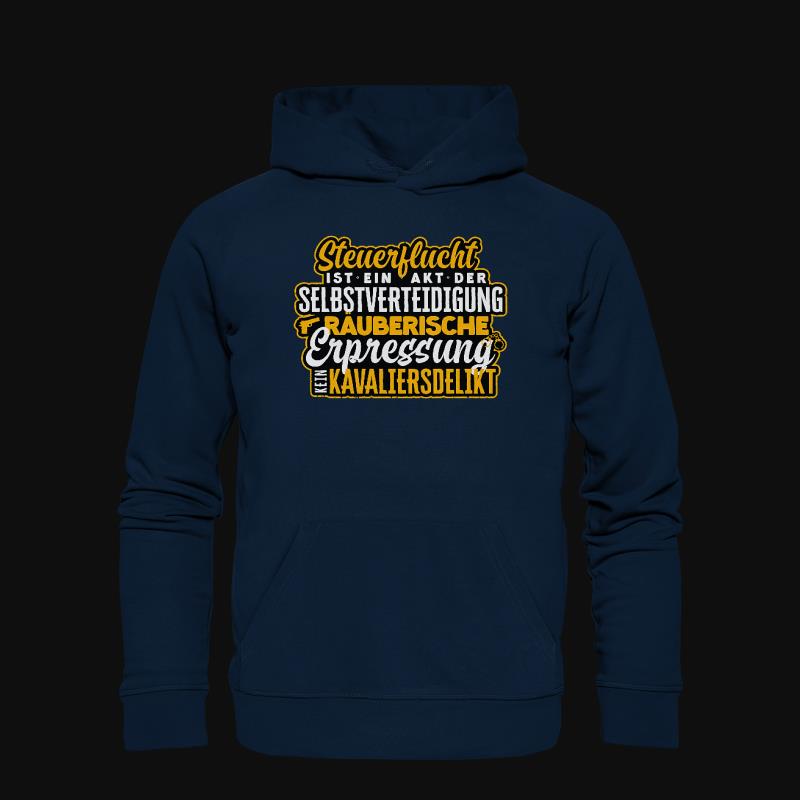 Hoodie: Steuerflucht