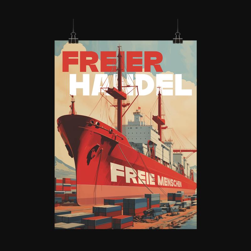 Poster: Freier Handel, freie Menschen