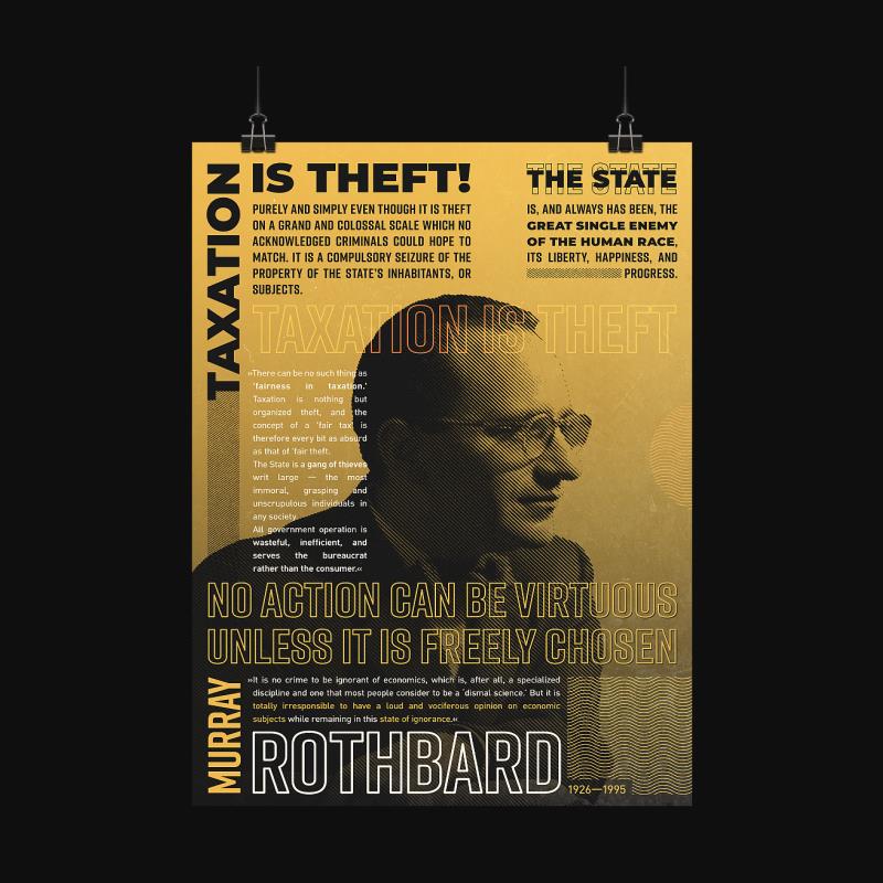 Poster: Murray Newton Rothbard