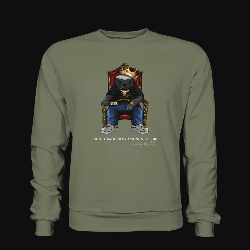 Sweatshirt: Honey Badger King
