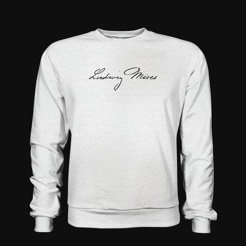 Sweatshirt: Ludwig von Mises Signatur