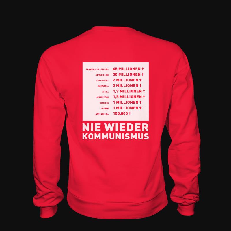 Sweatshirt: Nie wieder Kommunismus