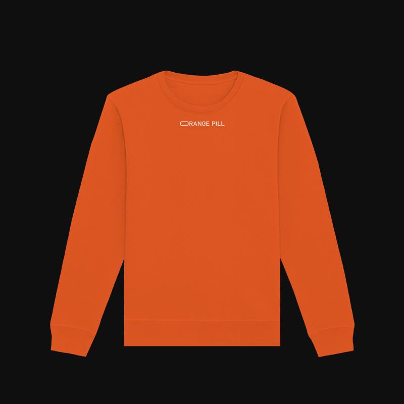 Sweatshirt: Ooorange Pill