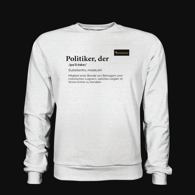 Sweatshirt: Politiker Definition