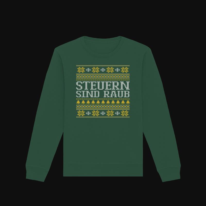 Sweatshirt: Steuern sind Raub X-mas