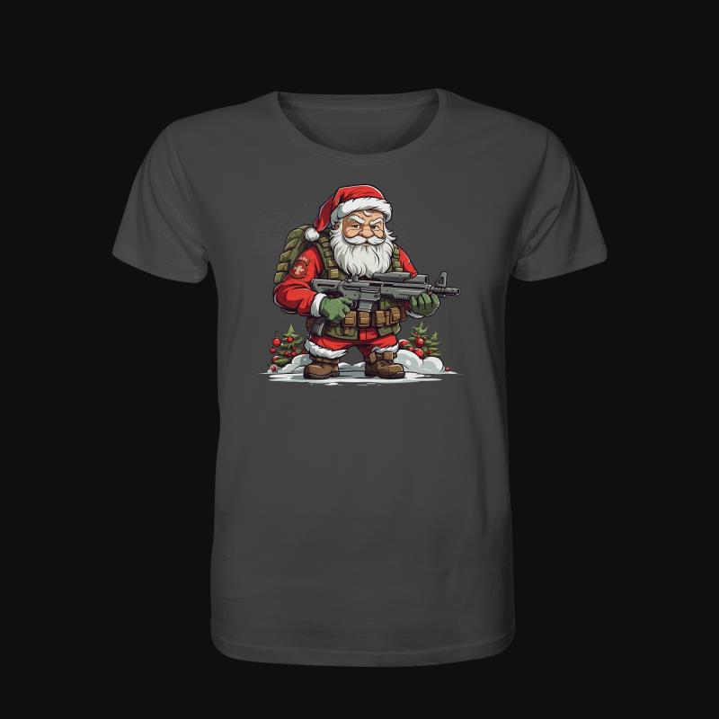 T-Shirt: Armed Santa