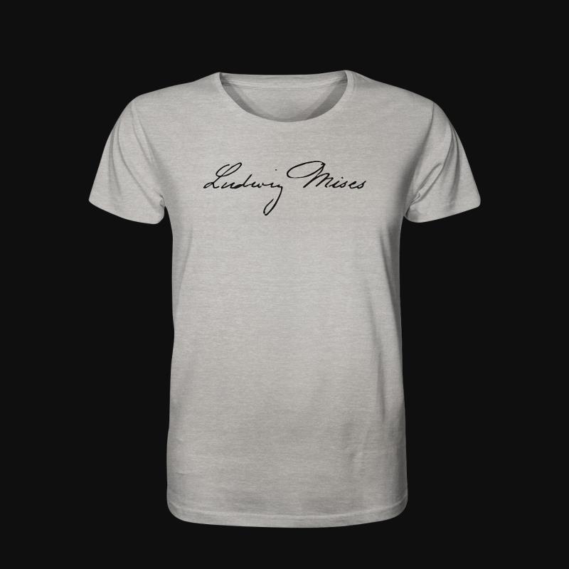 T-Shirt: Ludwig von Mises Signatur