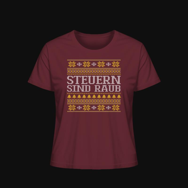 T-Shirt: Steuern sind Raub X-mas