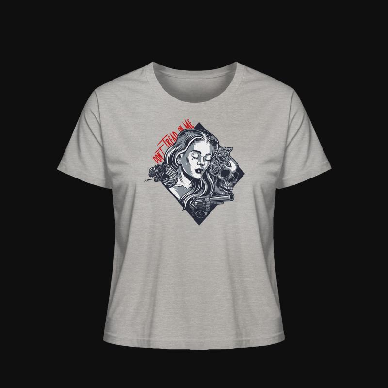 T-Shirt: Tread on a Gunwoman