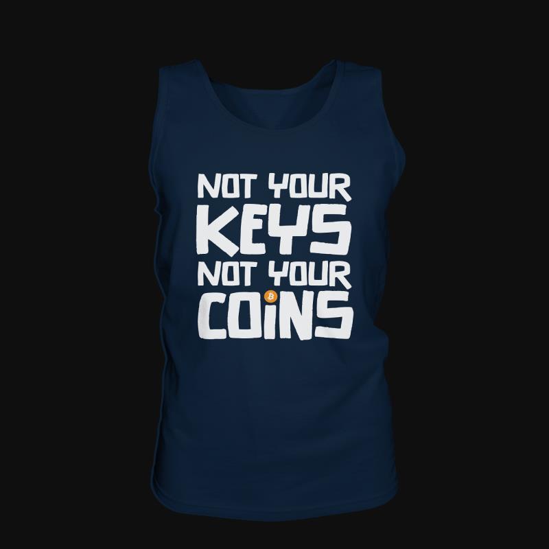 Tank Top: Not Your Keys Not Your Coins