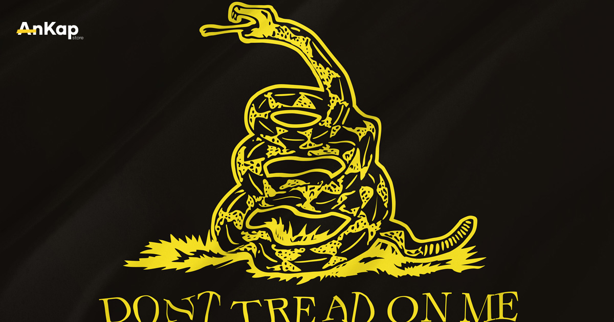 ASUNO Gadsden Flagge – 90 X 150 Cm, Doppelseitig Bedruckt